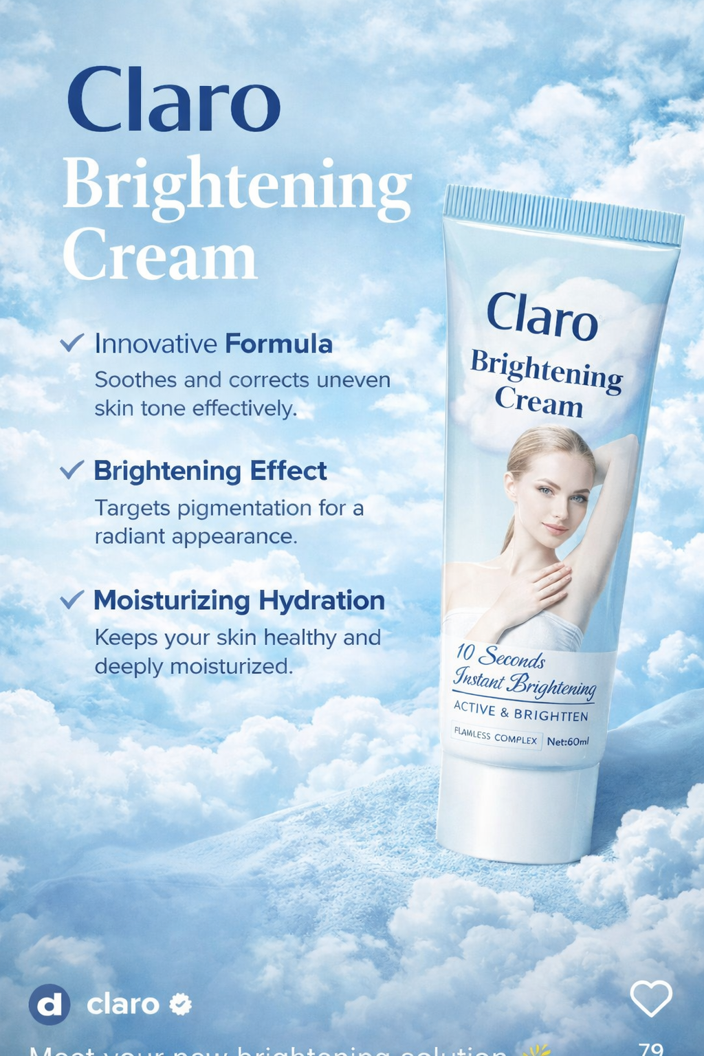 Claro Underarm Skin Cream